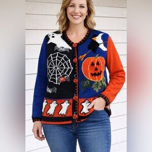 Vintage “Spice of Life" Halloween-themed sweater.